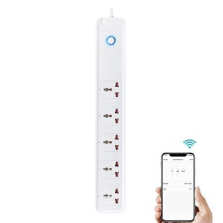 Ổ Cắm Tuya Wifi Kéo Dài 5 Cổng Đa Năng Thông Minh, Hẹn Giờ Điều Khiển Từ Xa, Ra Lệnh Giọng Nói Qua App 10A