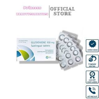 Viên Ngậm Trắng Da Glutathione 100mg Sublingual tablets Nhập Khẩu Từ Italy