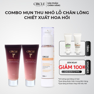 Combo dưỡng trắng, ngừa nám, chống nắng circle kem và serum nám, kem chống nắng spf50++ 30ml 30gr 50ml