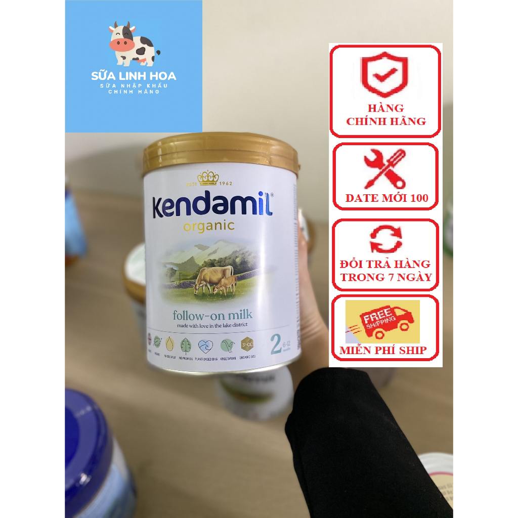 [Date 2025] Sữa Kendamil Organic số 2 nhập khẩu Anh chính hãng có tem phụ 800g