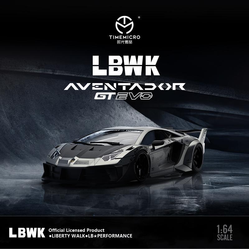 MÔ HÌNH 1:64 TIME MICRO x LBWK - LBWK Lamborghini Aventador LP700 GT EVO Combat Grey (Figure)