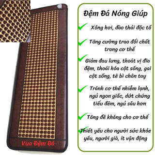 Thảm đá nóng Hàn Quốc 60*160cm tạo ion âm, phát tia hồng ngoại tuyến xa