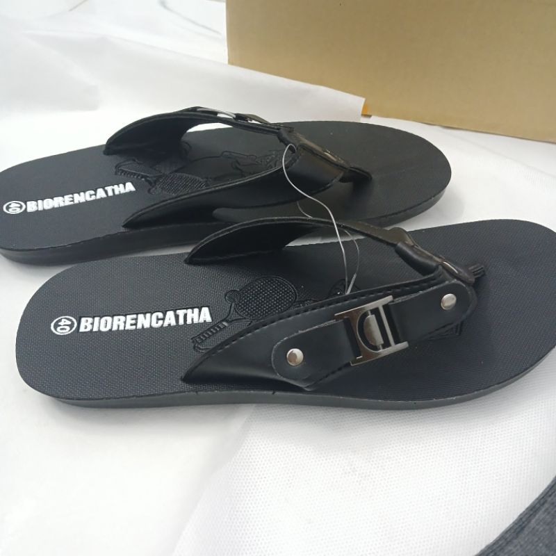 Dép kẹp nam đơn giản da PU- at, thiết kế sang chảnh đẹp cho nam.