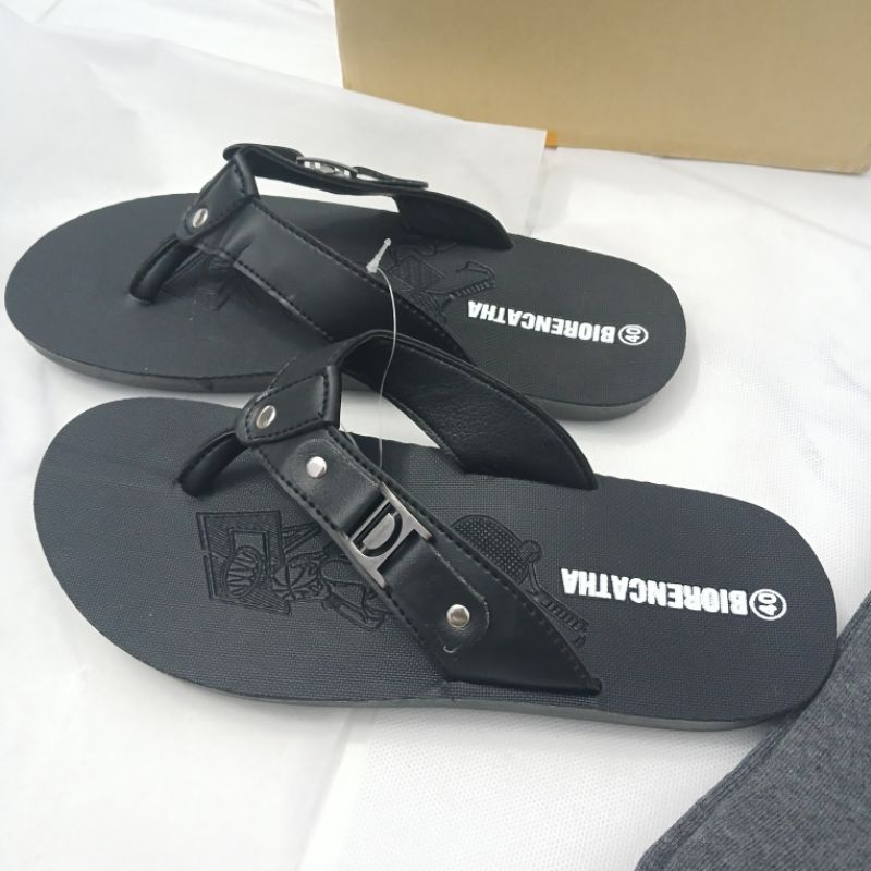 Dép kẹp nam đơn giản da PU- at, thiết kế sang chảnh đẹp cho nam.