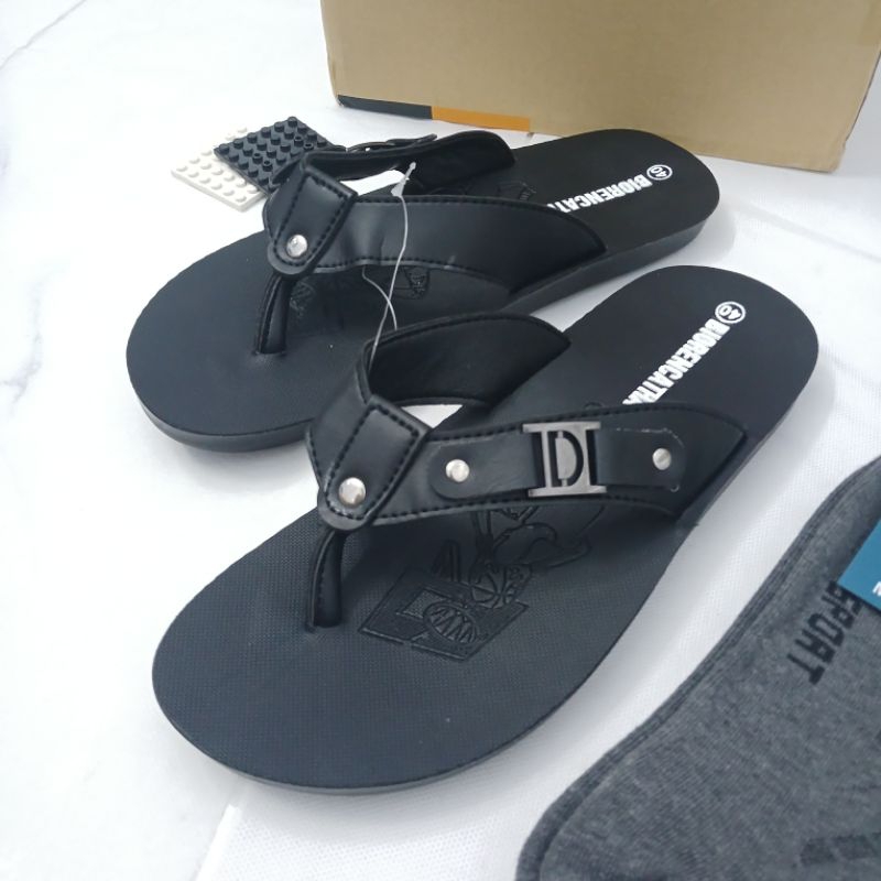 Dép kẹp nam đơn giản da PU- at, thiết kế sang chảnh đẹp cho nam.