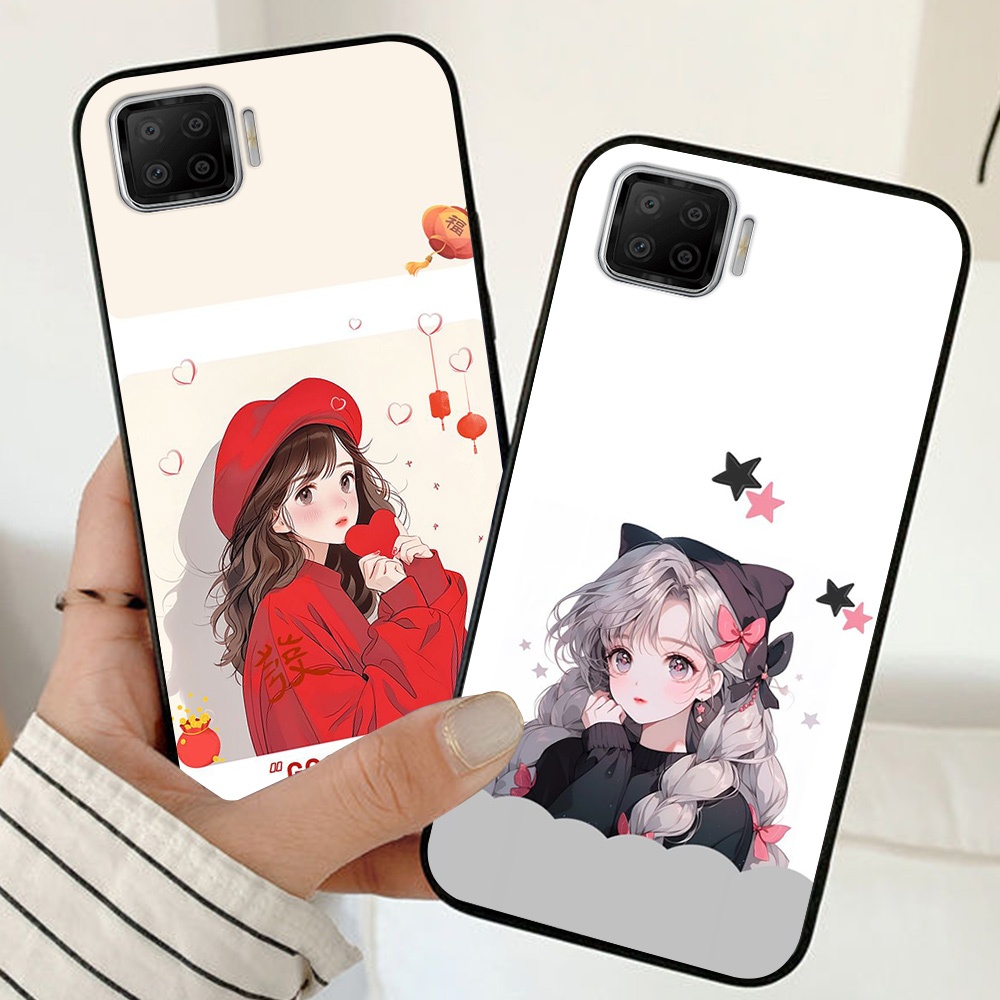 ốp lưng oppo a73 / oppo a93 in hình cô gái thời thượng , ốp xinh