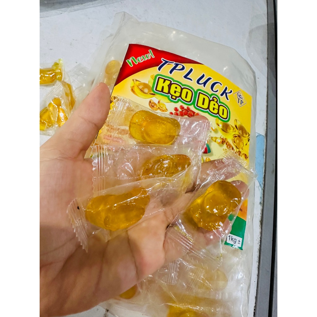 500g Kẹo dẻo thỏi vàng thần tài