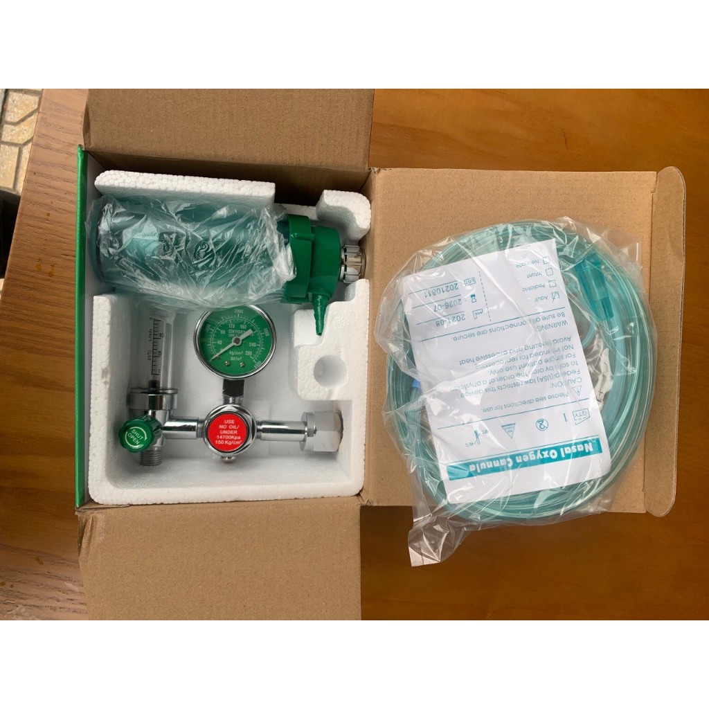 Đồng hồ oxy, Van oxy tặng kèm dây thở