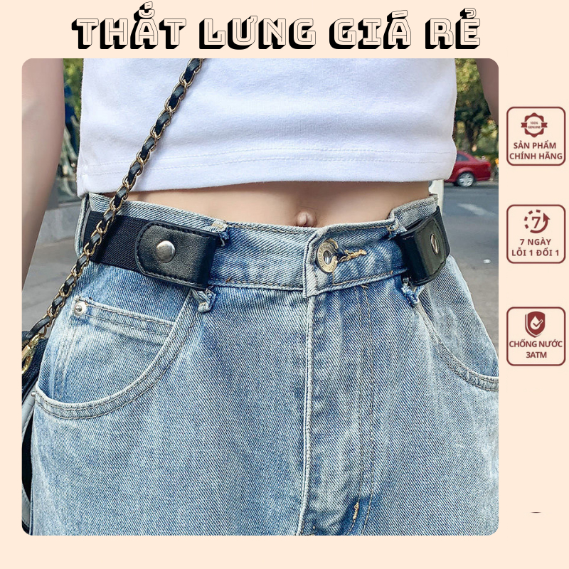 Thắt lưng nữ, dây nịt nữ co giãn điều chỉnh kích cỡ vải thun phong cách Hàn Quốc