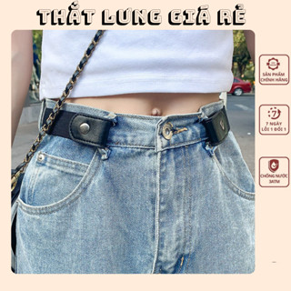 Thắt lưng nữ, dây nịt nữ co giãn điều chỉnh kích cỡ vải thun phong cách Hàn Quốc