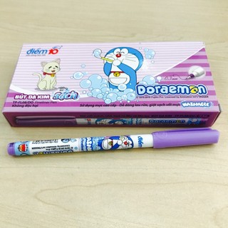 Hộp 10 cây bút lông kim thiên long fl-08/do mực tím
