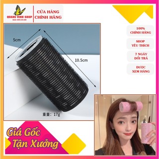 Lô gai cuốn tóc tự dính loại dài màu đen sang trọng