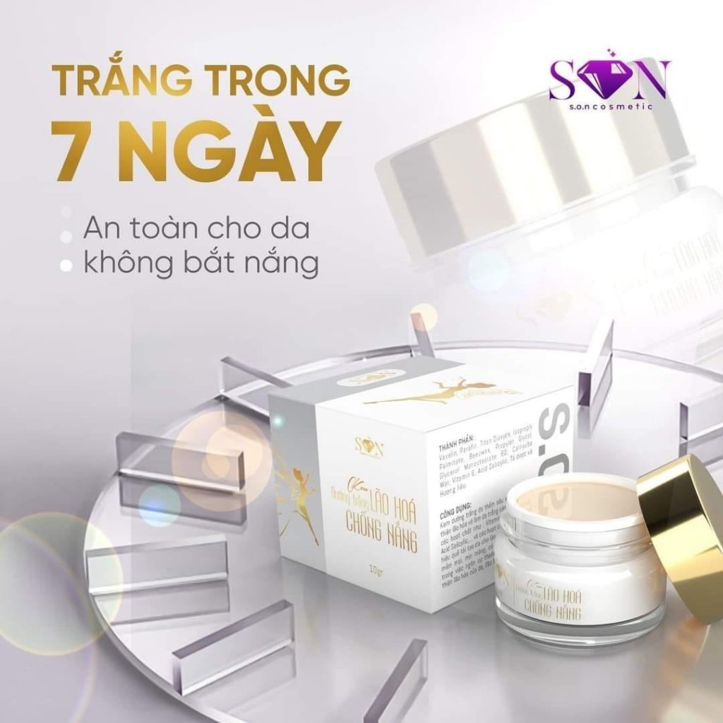 Combo Kem Face S.O.N Nám, Tàn Nhang, Trắng Da, Chống Nắng  - Kem Face SON Nguyễn Tiên
