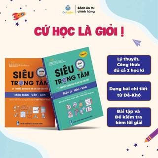 Lớp 10(bộ Kết nối) Combo 2 sách Siêu trọng tâm Toán-Văn_Anh và Lí-Hóa-Sinh 