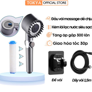 Vòi Hoa Sen Tăng Áp Mạnh Chế Độ Nước Có Lõi Lọc Vệ Sinh Dễ Dàng Tiện Lợi ( didooglt )