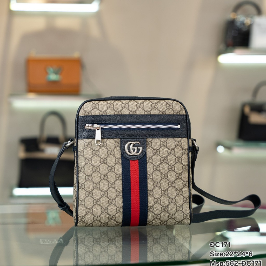 Túi đeo chéo Nam GUCCI da bò cao cấp ĐC 171
