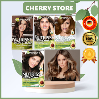 Thuốc nhuộm tóc garnier nutrisse creme, phủ bạc, dưỡng tóc, oan toàn cho tóc và da đầu-nội địa đức