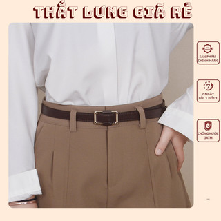 Thắt lưng nữ bản nhỏ Ulzzang mặt nhỏ hình chữ nhật TL03 - Thắt Lưng Giá Sỉ