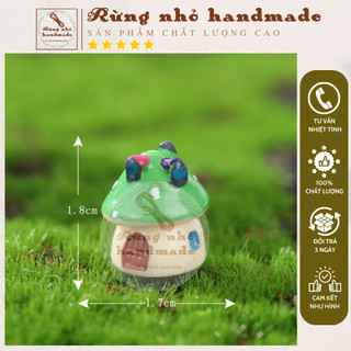 Tiểu cảnh, nhà nấm mini❤️, terrarium, tiểu cảnh mini, trang trí tiểu cảnh, mô hình tiểu cảnh, trang trí tiểu cảnh sen đá