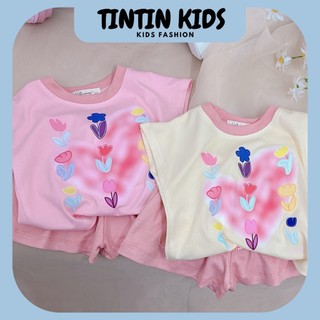Bộ rip tay hến qc 4c 3 chi tiết hình trái tim cho bé gái 6-16kg