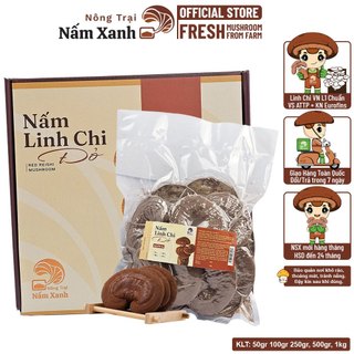 250gr nấm linh chi đỏ nguyên tai còn bào tử tốt cho sức khỏe - nông trại nấm xanh