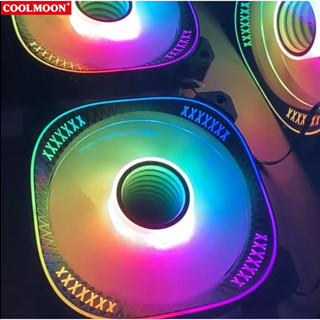  Quạt Tản Nhiệt Fan Case Coolmoon TY1 RGB HUB Remote - Quạt Case 12cm 