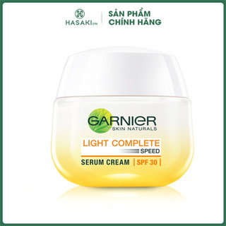 Kem Dưỡng Garnier Tinh Chất Serum Sáng Da Ban Ngày Light Complete Speed Serum Cream SPF30 50ml