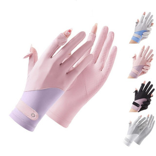 Găng tay chống nắng tia uv nữ, bao tay đi xe máy lái xe vải thun lạnh