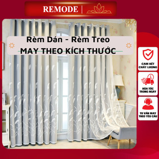 Rèm cửa đẹp.Combo rèm dán, rèm ORE treo thanh may theo yêu cầu