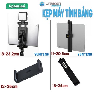 Kẹp lpad gía đỡ máy tính bảng/tablet yunteng xoay 360 độ cao cấp gắn chân tripod