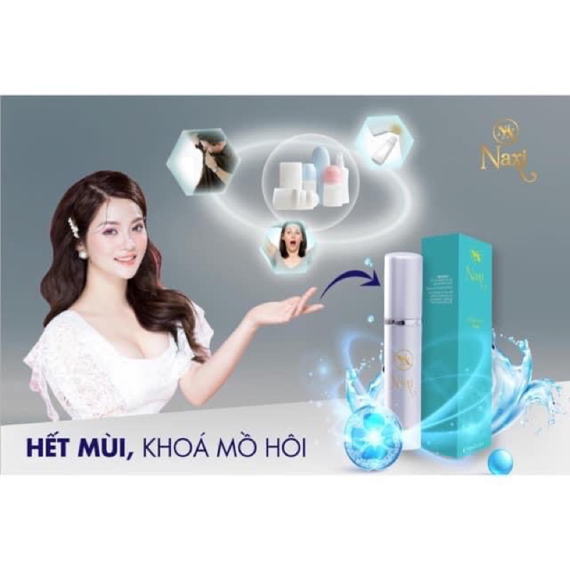  Xịt nách NAXI_khử mùi hôi nách ngăn tiết mồ hôi 