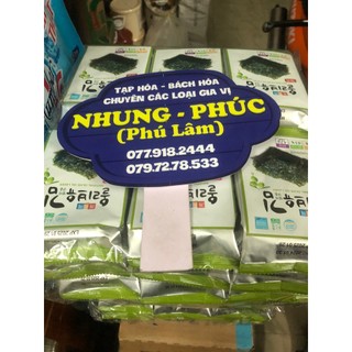 Lá kim dầu oliu ăn liền Garimi 12.6gr, rong biển ăn liền