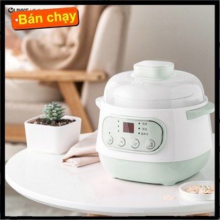 Nồi điện nấu cháo, chưng yến, hầm hấp tự động, nồi thông minh gia dụng Nồi cách thủy cắm điện thông minh kèm thố sứ