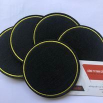 Combo50 chiếc đế lót ly vải nỷ bán sẵn, miếng lót cốc trơn đường kính 9cm