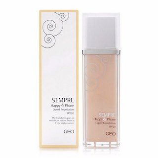 Kem nền GEO Sempre Happy & Please Liquid Foundation 40ml mỏng nhẹ - Lydiabeauty