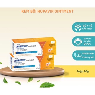 Hupavir Ointment 20 gam  ,hỗ trợ giảm sùi cho nam và nữ, bôi được ở miệng lưỡi và vết thương hở chính hãng