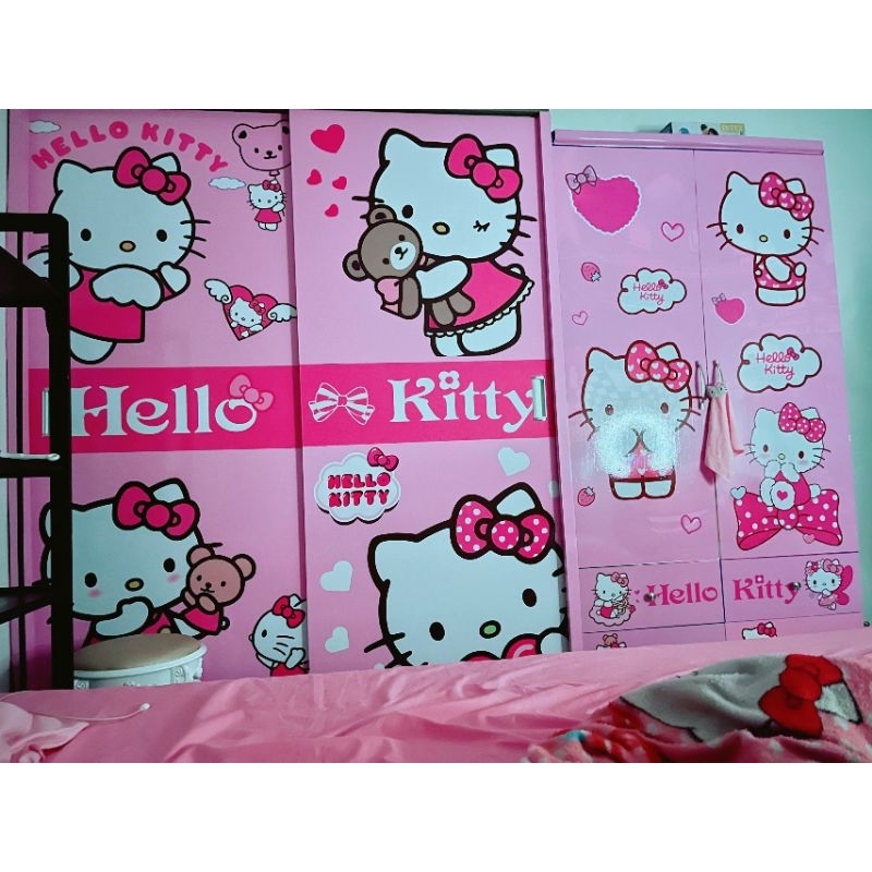 🌸DECAL HELLO KITTY TRANG TRÍ DÁN TỦ 🌸