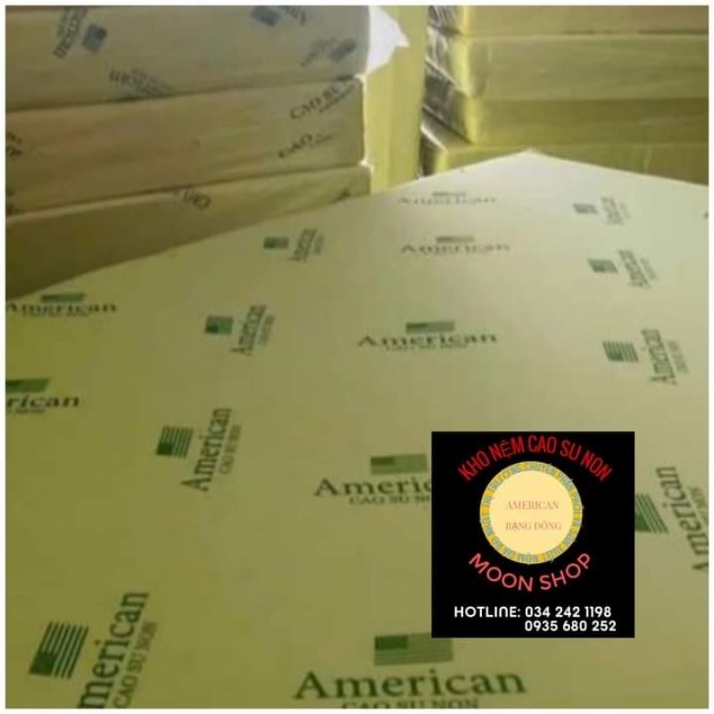 nệm cao su non american gấp 2 gấp 3 1.2m*2m*10cm