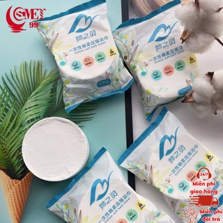 Khăn tắm nén dùng một lần chất liệu cotton