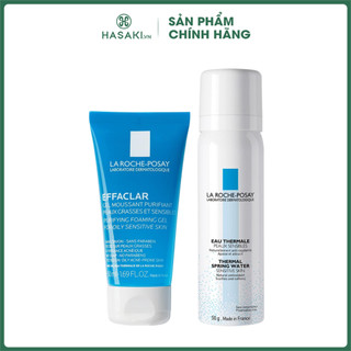 Combo La Roche Posay Xịt Khoáng 50g + Sữa Rửa Mặt Cho Da Dầu, Da Nhạy Cảm 50ml