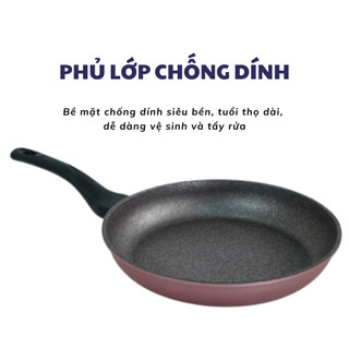 Chảo chống dính vân đá ECORAMIC size 26 cm