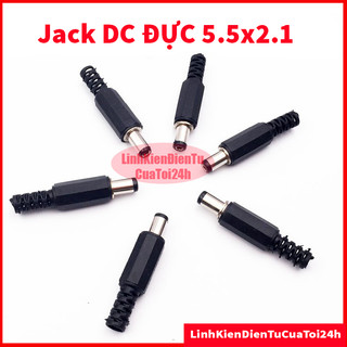 Jack dc 5.5x2.1mm đực