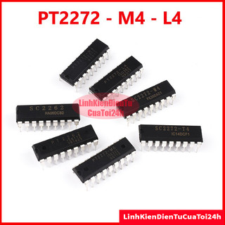 Ic pt2272-m4 dip 18 thu giải mã thu tín hiệu rf không dây - không chốt tín hiệu