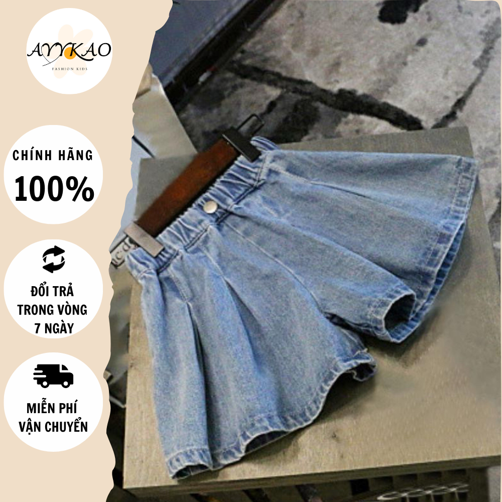 Quần Short Jean Giả Váy Cho Bé Gái Hàng Cao Cấp S2 - Ayykao