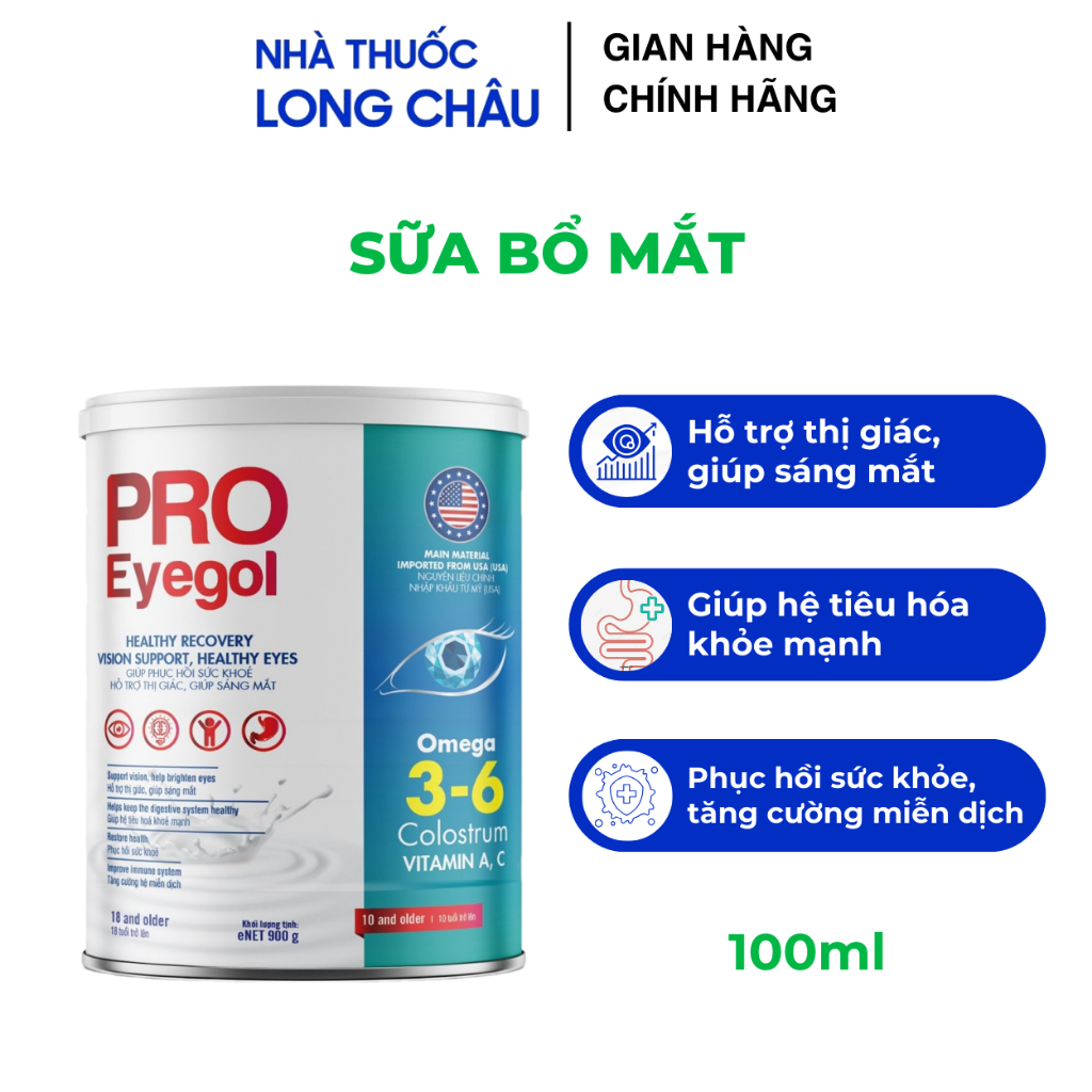 Sữa bổ mắt ProEyegol Sữa cho người cao tuổi chính hãng Japa Kids