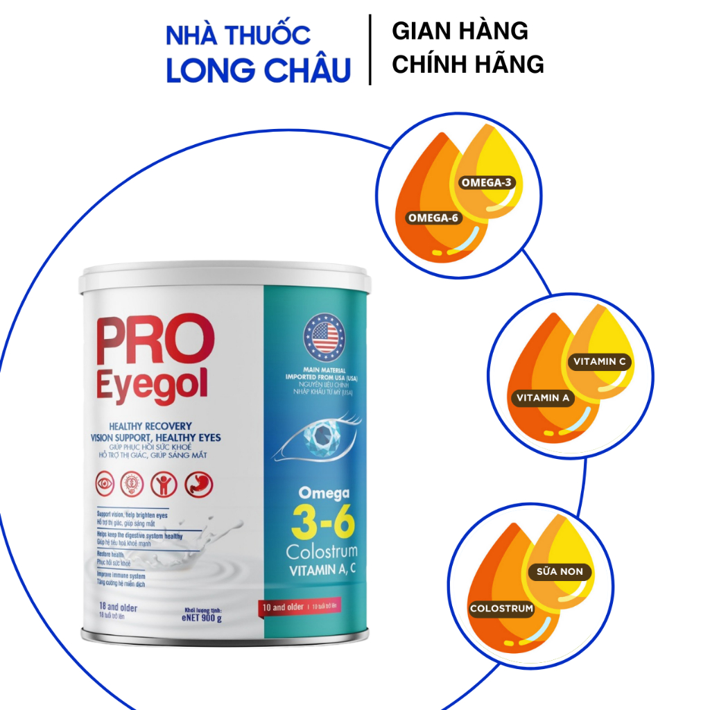 Sữa bổ mắt ProEyegol Sữa cho người cao tuổi chính hãng Japa Kids