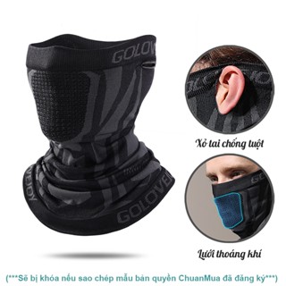 Khăn Ống Đa Năng Khẩu Trang Nam Face Mask Men Anti ( Khăn Trùm Che Mặt Đi Phượt Chống Nắng Bụi Xe Moto Có Lỗ Tai )