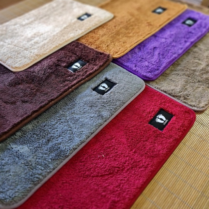 Thảm lau chân hình chữ nhật mềm mịn dày dặn chống trơn trượt ( didooglt )