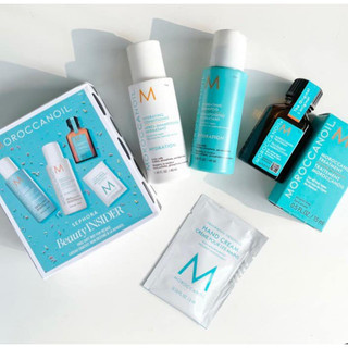 Set 4 món gội, xả, dầu dưỡng, kem dưỡng da tay Moroccanoil Sephora Beauty Insider mini size