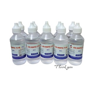 Lốc 10 chai cồn 70 độ bidopha 60ml